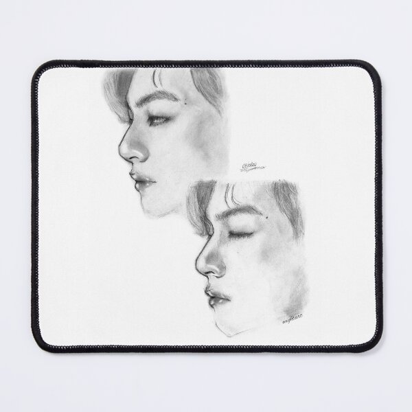 Item preview, Taehyung V BTS Pencil Art Portrait designed and sold by eeightart.