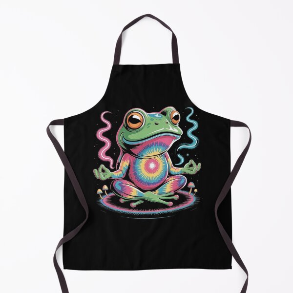 Item preview, Trippy Psychedelic Meditating Frog – Tie-Dye Zen Amphibian Art designed and sold by love3617.