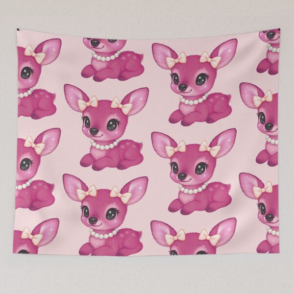 Item preview, Pink Coquette Baby Deer  designed and sold by FarieArt.
