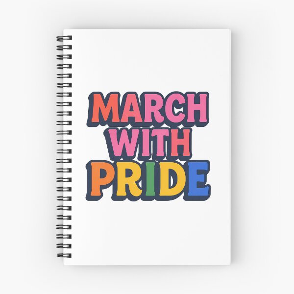 Item preview, March with Pride – Bold Rainbow Typography designed and sold by Haus Of Sin.
