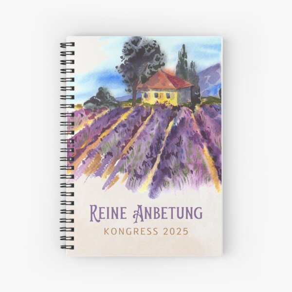 Item preview, JW Convention 2025 Pure Worship - Lavender Field designed and sold by Bilderbuchblume.