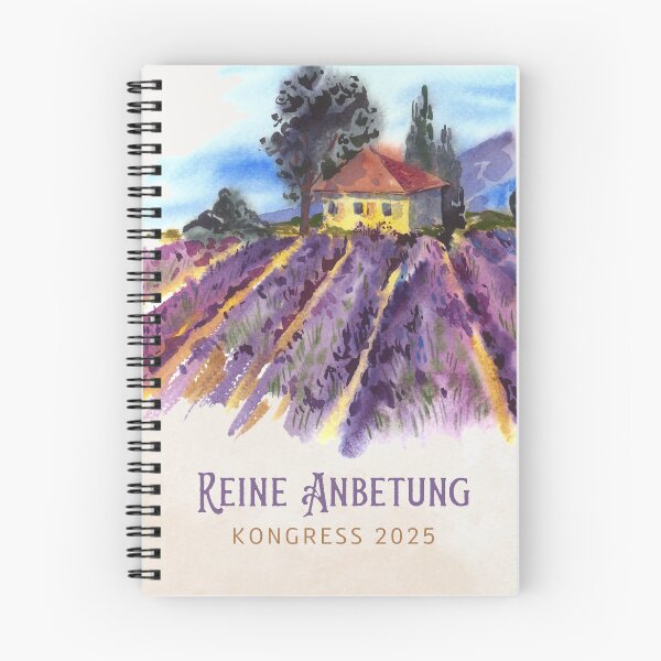 Item preview, JW Convention 2025 Pure Worship - Lavender Field designed and sold by Bilderbuchblume.