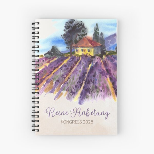 Item preview, JW Convention 2025 Pure Worship - Lavender Field Cursive designed and sold by Bilderbuchblume.