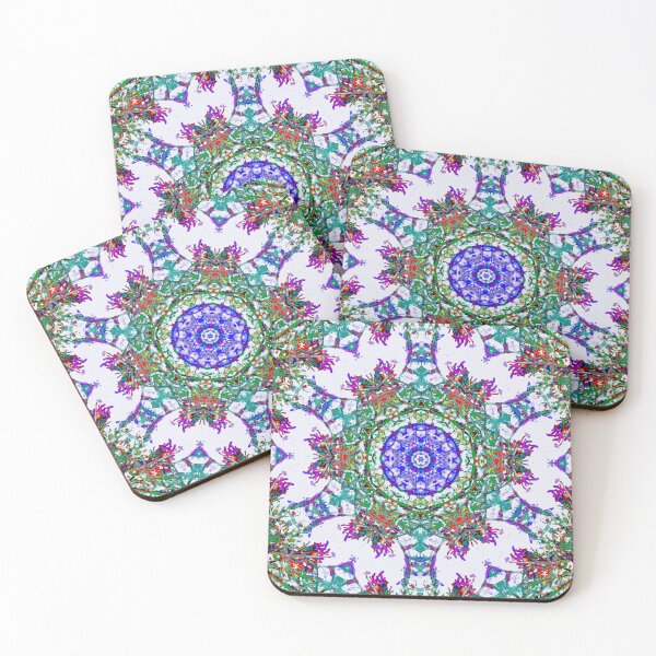 Item preview, Crystalline Flora – Botanical Prism Mandala designed and sold by Marisol Keys.