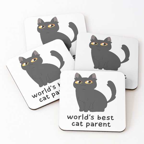 Item preview, World's BEST cat parent (black cat) designed and sold by sarakayy.