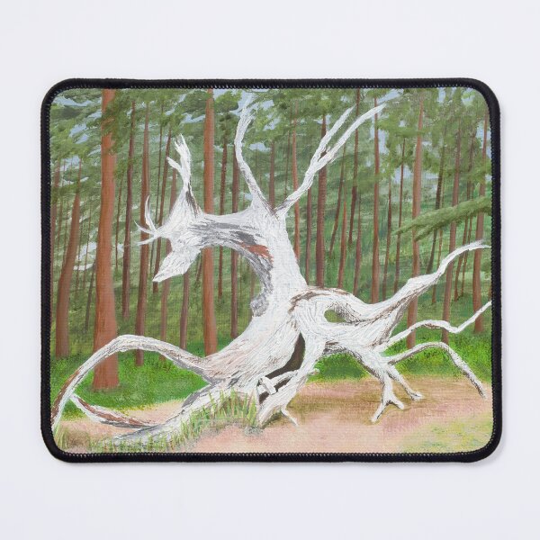 Item preview, Woodland Soul - Ghostly White Tree Stump in Forest designed and sold by DoodleArtsShop.