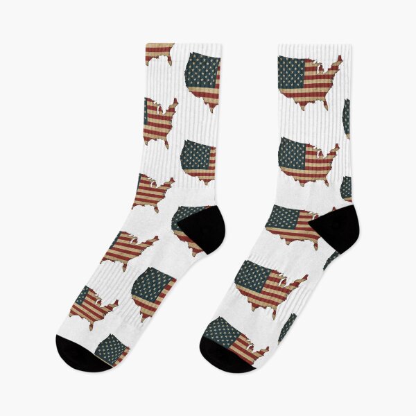 Item preview, USA Map with American Flag – Vintage Patriotic States Design designed and sold by Print On Demand HQ.