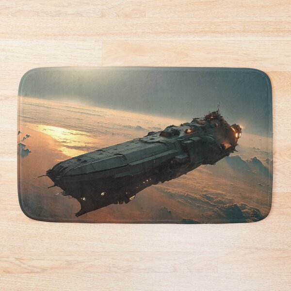 Item preview, Spaceship Gliding Through the Clouds at Sunset designed and sold by jecphotography and art.