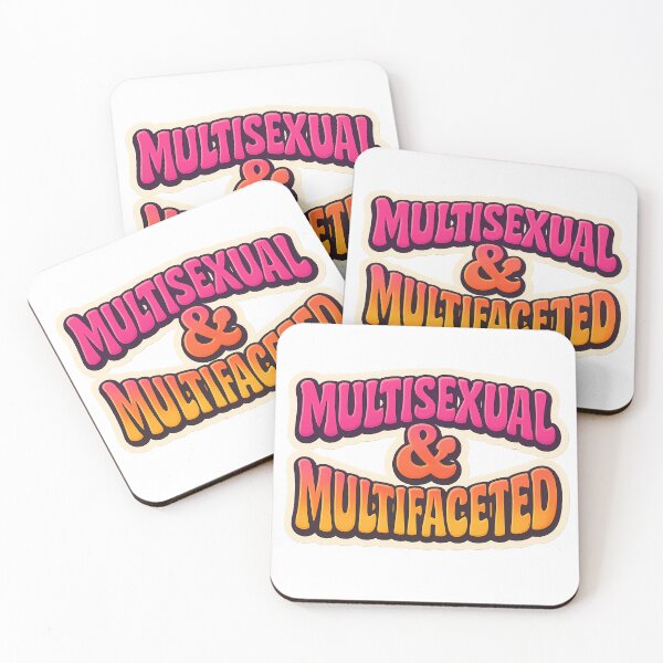 Item preview, Multisexual and Multifaceted – Vibrant Pride Typography designed and sold by Haus Of Sin.
