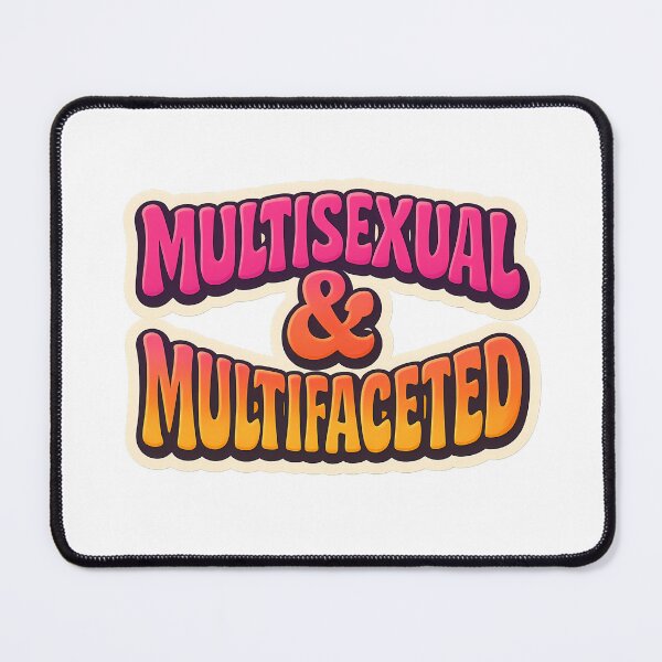 Item preview, Multisexual and Multifaceted – Vibrant Pride Typography designed and sold by Haus Of Sin.