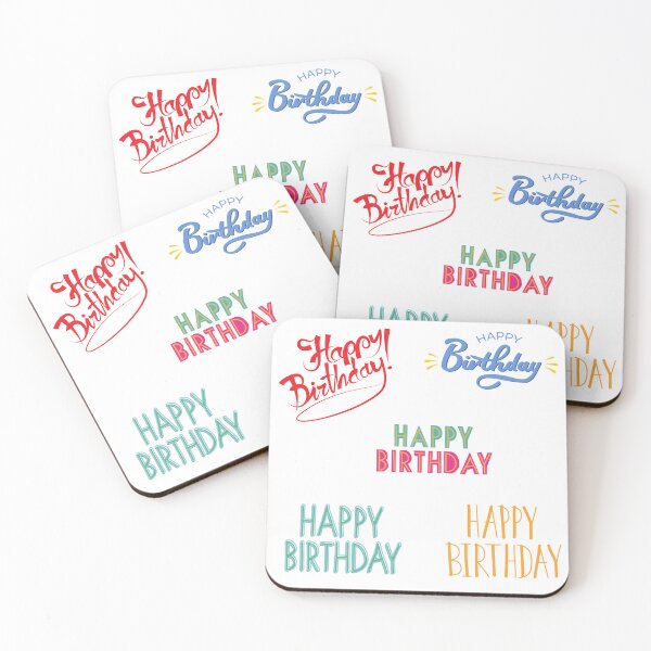 Item preview, Happy birthday sticker pack - birthday party decor designed and sold by Soul  ArtLove.