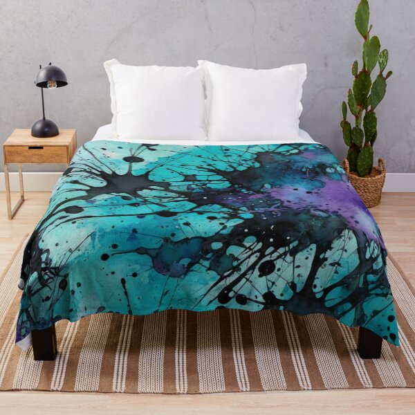 Item preview, Blue And Purple Ink Splatters designed and sold by Gabriela McDaniel.