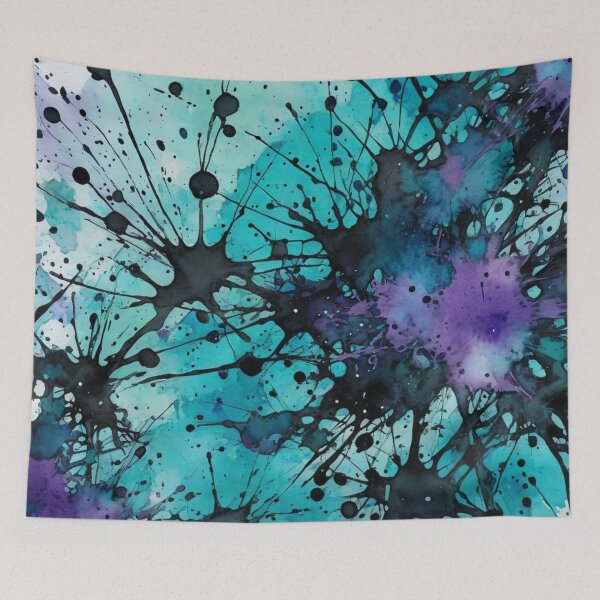 Item preview, Blue And Purple Ink Splatters designed and sold by Gabriela McDaniel.