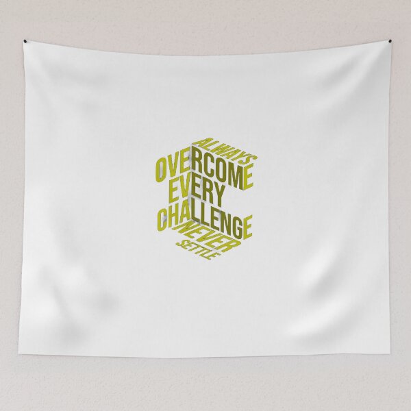 Item preview, Always overcome every challenge never settle - T-shirt print motivation designed and sold by earnedWear.
