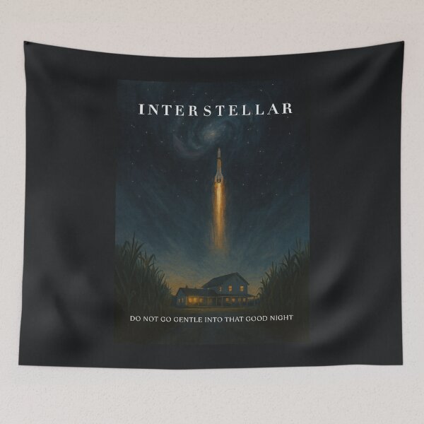 Item preview, Interstellar Rocket Launch Poster Fan Art designed and sold by Enea Kelo.