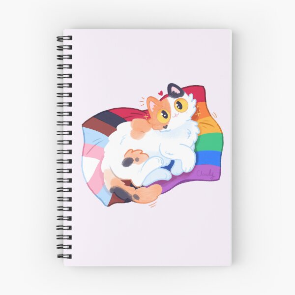 Item preview, Pride Flag Cat designed and sold by hellocloudy.
