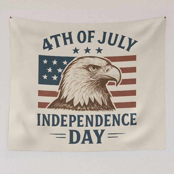 Item preview, Majestic Eagle – Vintage 4th of July Design designed and sold by SkunkDesigns.