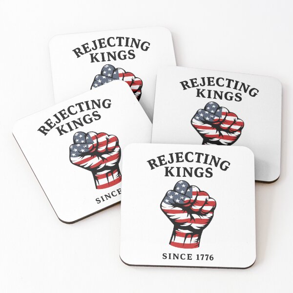 Item preview, Retro Rejecting Kings Since 1776 Protest Pro Democracy designed and sold by My Kozy Shoppe.