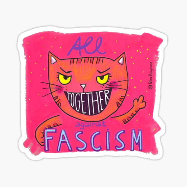 All together against Fascism Sticker