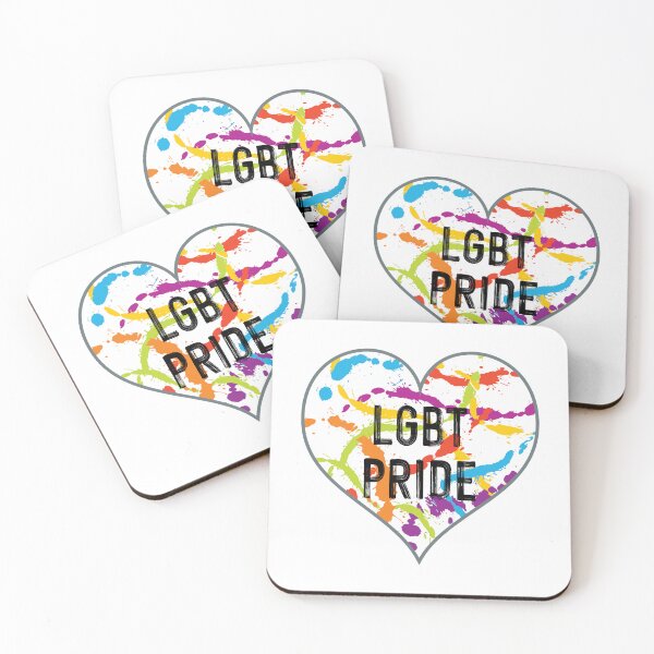 Item preview, LGBT Pride - Splattered Rainbow Heart designed and sold by Daniel Bevis Design.