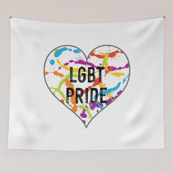Item preview, LGBT Pride - Splattered Rainbow Heart designed and sold by Daniel Bevis Design.