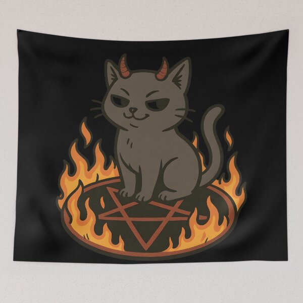 Item preview, Sympathy for the Devil’s Cat designed and sold by Uglyandcute.