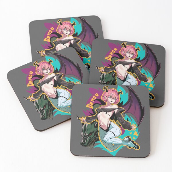Item preview, Cute demon girl, accompanied by demon dog. designed and sold by Bloodmosh.