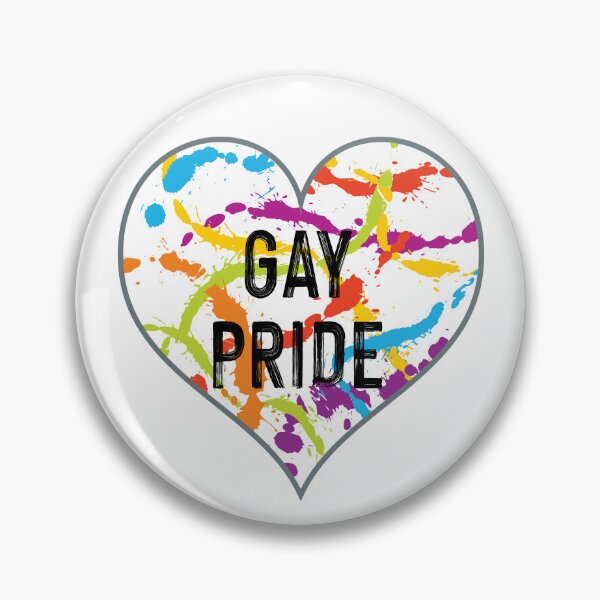 Item preview, Gay Pride - Splattered Rainbow Heart designed and sold by Daniel Bevis Design.