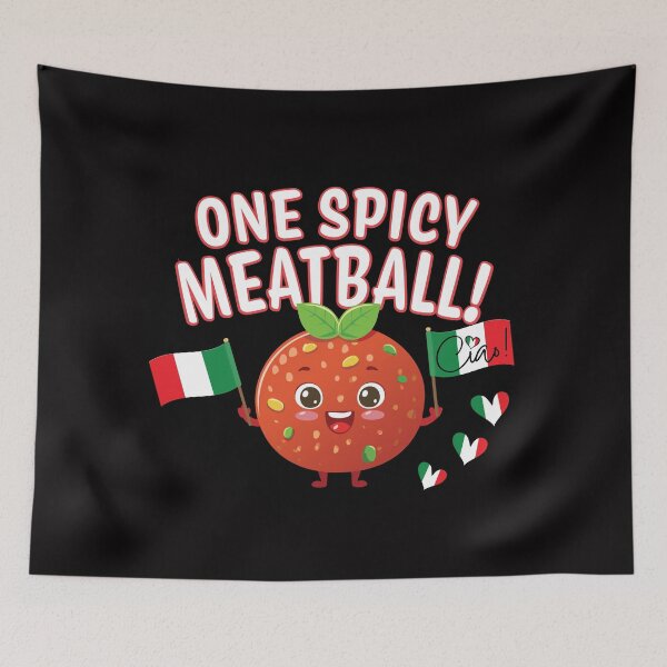 Item preview, One Spicy Meatball Ciao designed and sold by Freshinkshop.