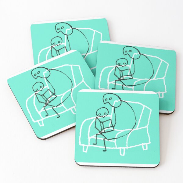 Item preview, Father and son reading a book designed and sold by Joana Toste.