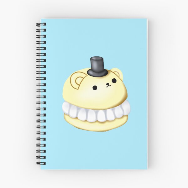 Item preview, a small macaron cake in the shape of a yellow bear, with a small black hat on its head designed and sold by katecheerycake.