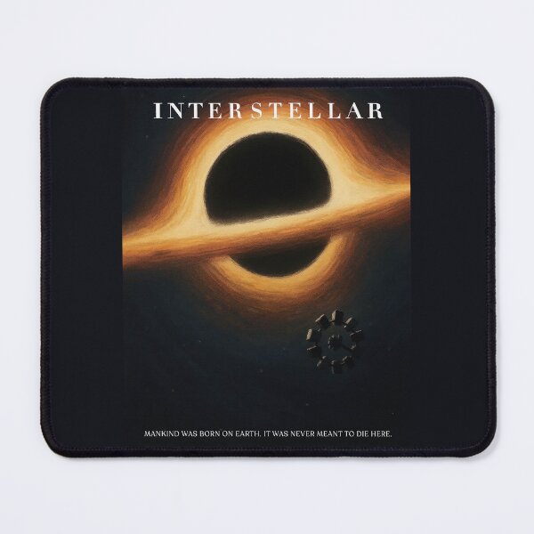 Item preview, Interstellar Black Hole Poster Fan Art designed and sold by Enea Kelo.