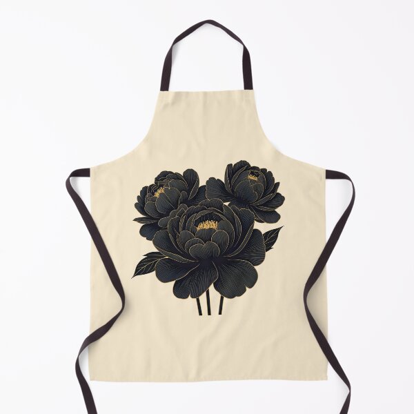 Item preview, Black peonies designed and sold by PrintLabStudio.