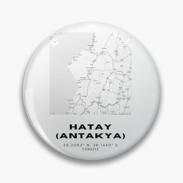 Item preview, Minimalist Hatay (Antakya) Map – Black & White Historic City Art designed and sold by RM-Journey.