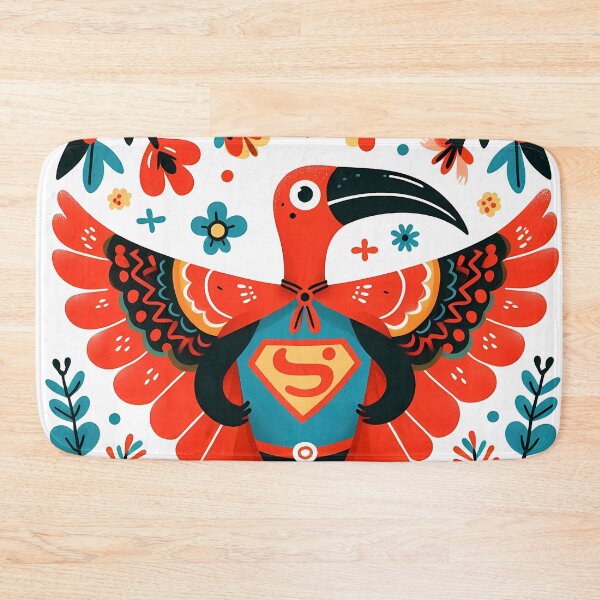 Item preview, Scarlet Ibis Superhero Wings Outstretched - Scandinavian Folk Art by heidiannemorris © designed and sold by FOLK ART FUSION by heidiannemorris.