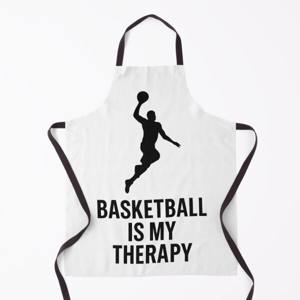 Item preview, Basketball Is My Therapy - Black and White Silhouette Design designed and sold by darkan1.