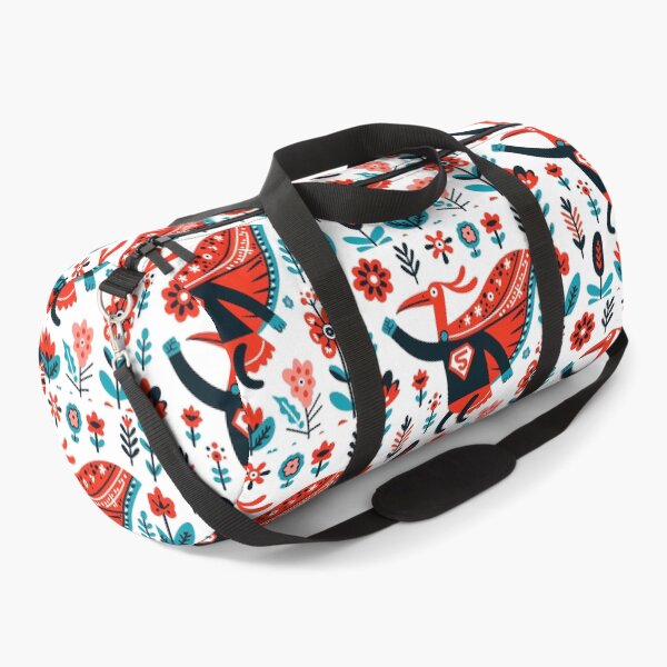 Item preview, Scarlet Ibis Superhero To The Rescue! - Scandinavian Folk Art by heidiannemorris © designed and sold by FOLK ART FUSION by heidiannemorris.