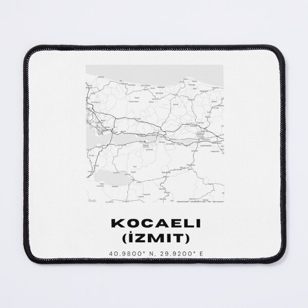 Item preview, Minimalist Kocaeli (İzmit) Map – Modern Black & White City Poster designed and sold by RM-Journey.