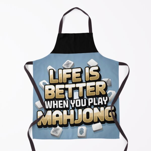 Item preview, Life is Better with Mahjong – Modern Gamer Gift Design designed and sold by EmeraldeaArt.