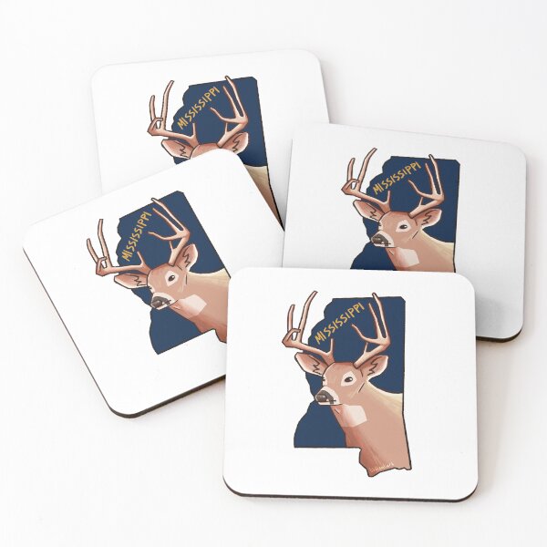 Item preview, Mississippi State Mammal - White-Tailed Deer designed and sold by littlealiart.