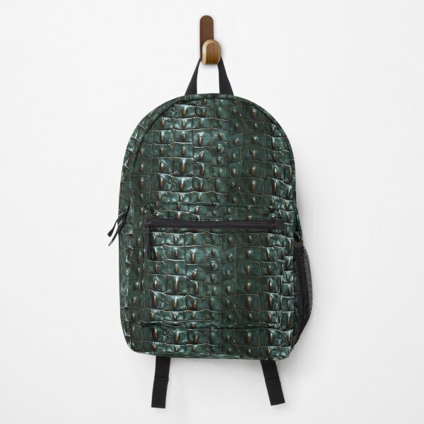 Item preview, Dark Green Crocodile or Alligator Skin Texture with Gold Highlights designed and sold by NTGUILTY.