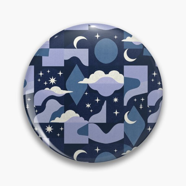 Item preview, Cubist Night Sky Pattern designed and sold by YvaineDesign.
