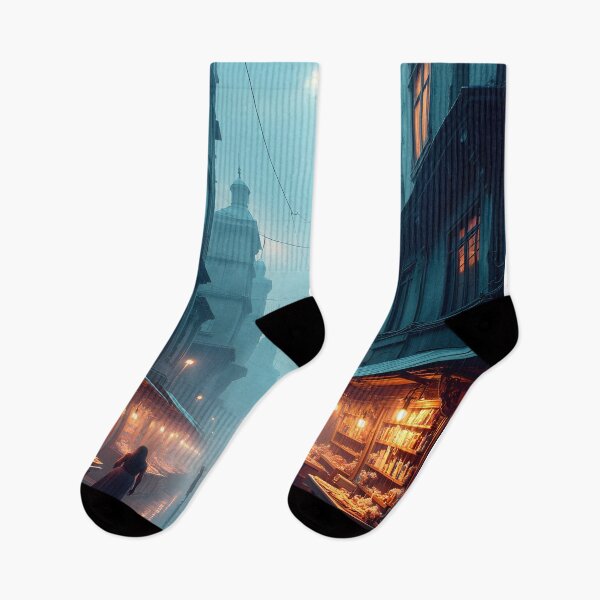 Item preview, Twilight Market in the Misty City designed and sold by oanaunciuleanu.