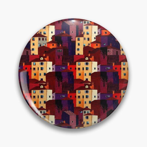 Item preview, Cubist Cityscape Pattern designed and sold by YvaineDesign.