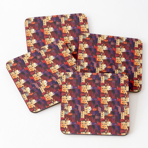 Item preview, Cubist Cityscape Pattern designed and sold by YvaineDesign.
