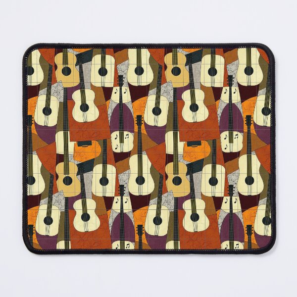 Item preview, Cubist Guitar Pattern designed and sold by YvaineDesign.