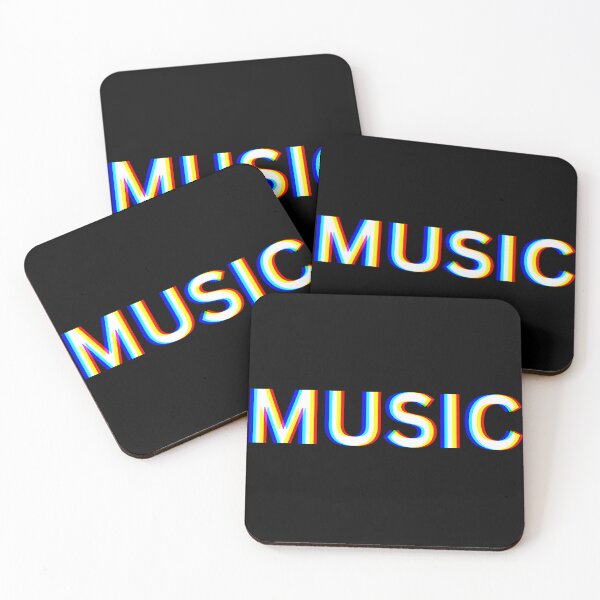 Item preview, MUSIC – RGB Glitch Text Design" designed and sold by dijjaboutique.