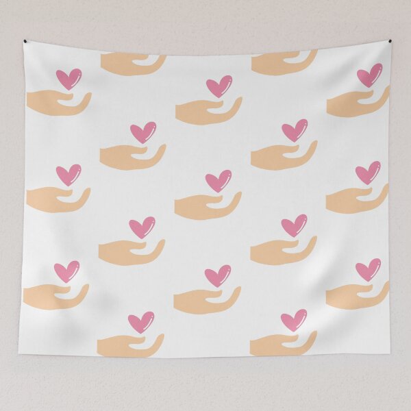 Item preview, Minimal Hand Holding Heart Sticker – Kindness, Love & Support Aesthetic Design designed and sold by Blueprint&co.