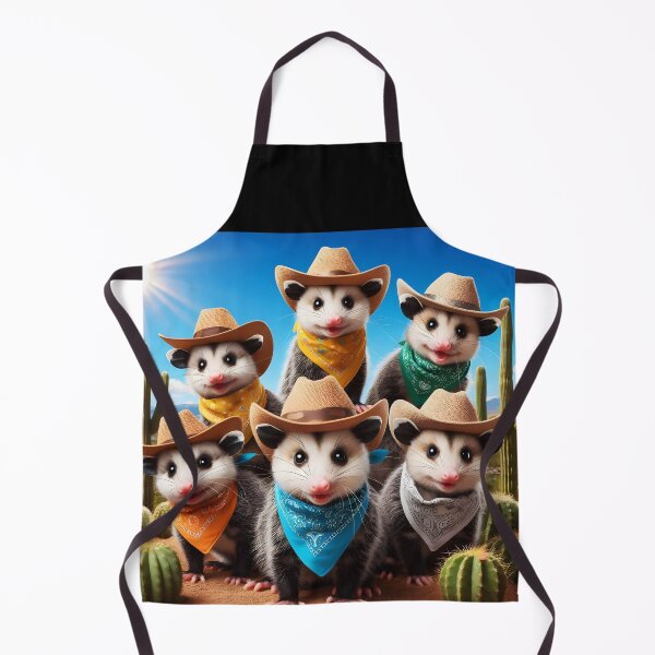 Item preview, Cowboy Possums – Wild West Group Photo in the Desert designed and sold by EmeraldeaArt.