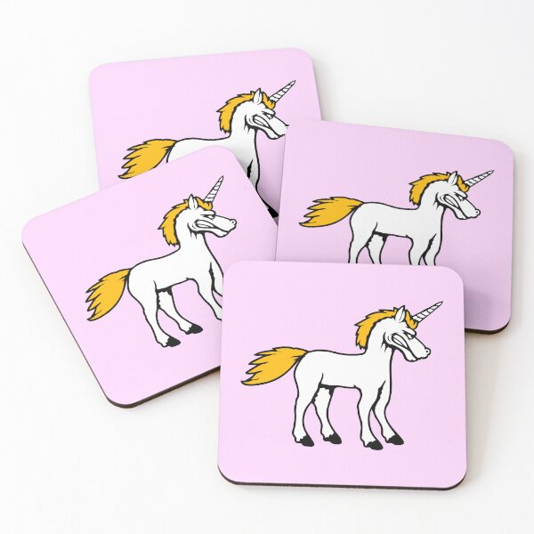 Item preview, Unicorn Angry Bad Mad Mood Attacking Teeth Grinding Evil designed and sold by shirt-o-mat.